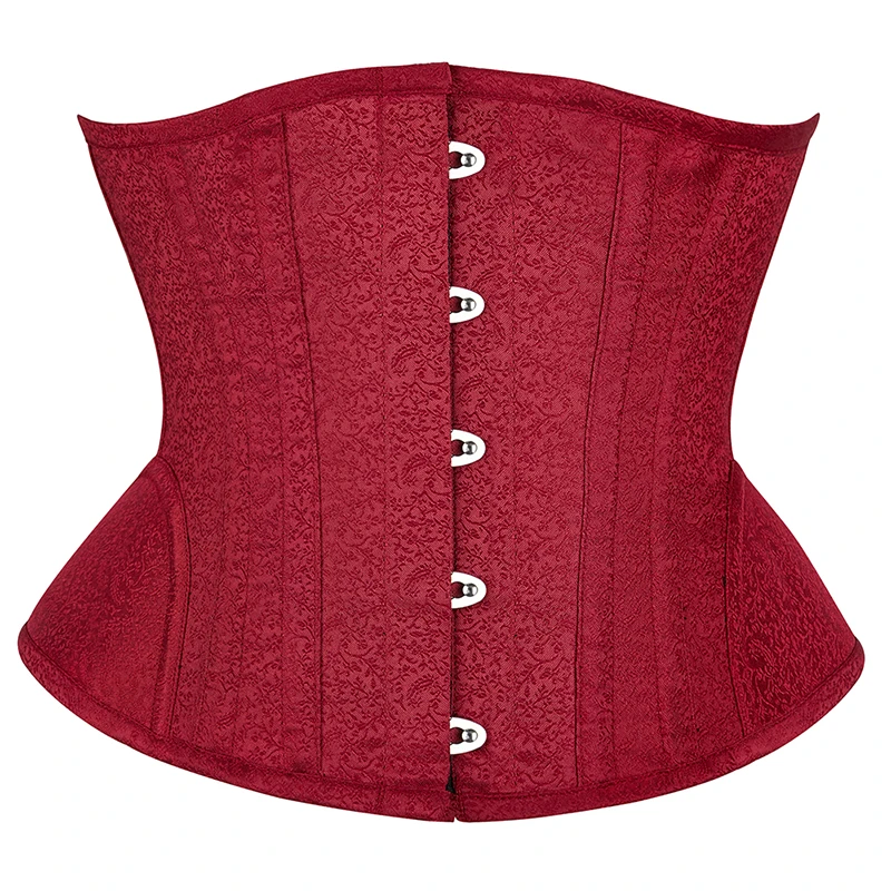 

Red Fashion Underbust Korset 14 Steel Bones Waist Training Corset XXS To XXXXXXL Women Body Shaper