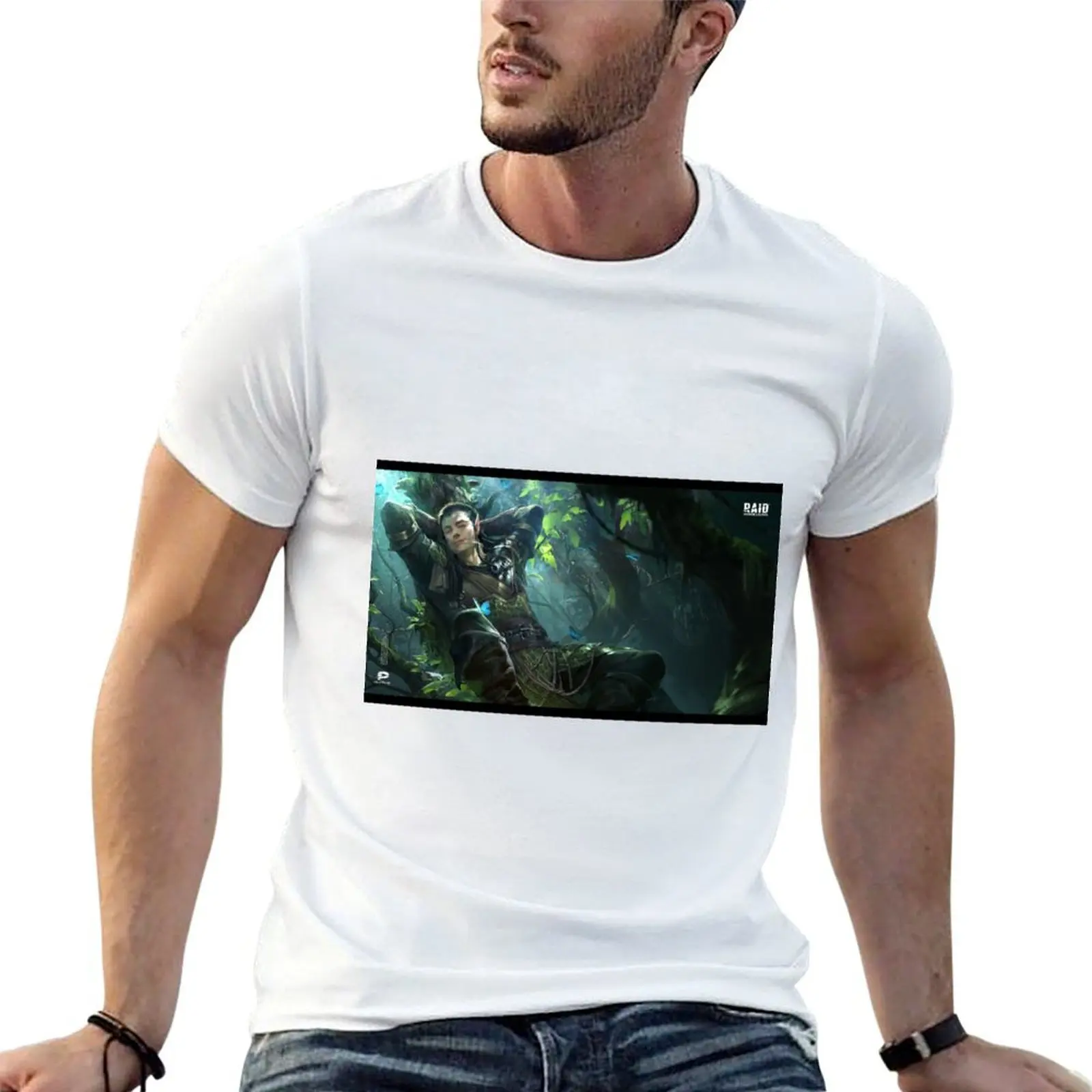 

raid shadow legends T-Shirt black cotton t-shirt plain for man package man t shirt luxury cotton t shirts man 100% T-Shirt