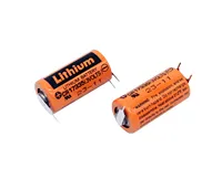 2x Japan Primary Dry cell CR17335 3V PLC CNC CMOS Data Chip Backup Battery w/tabs for Repair Saab PLC power