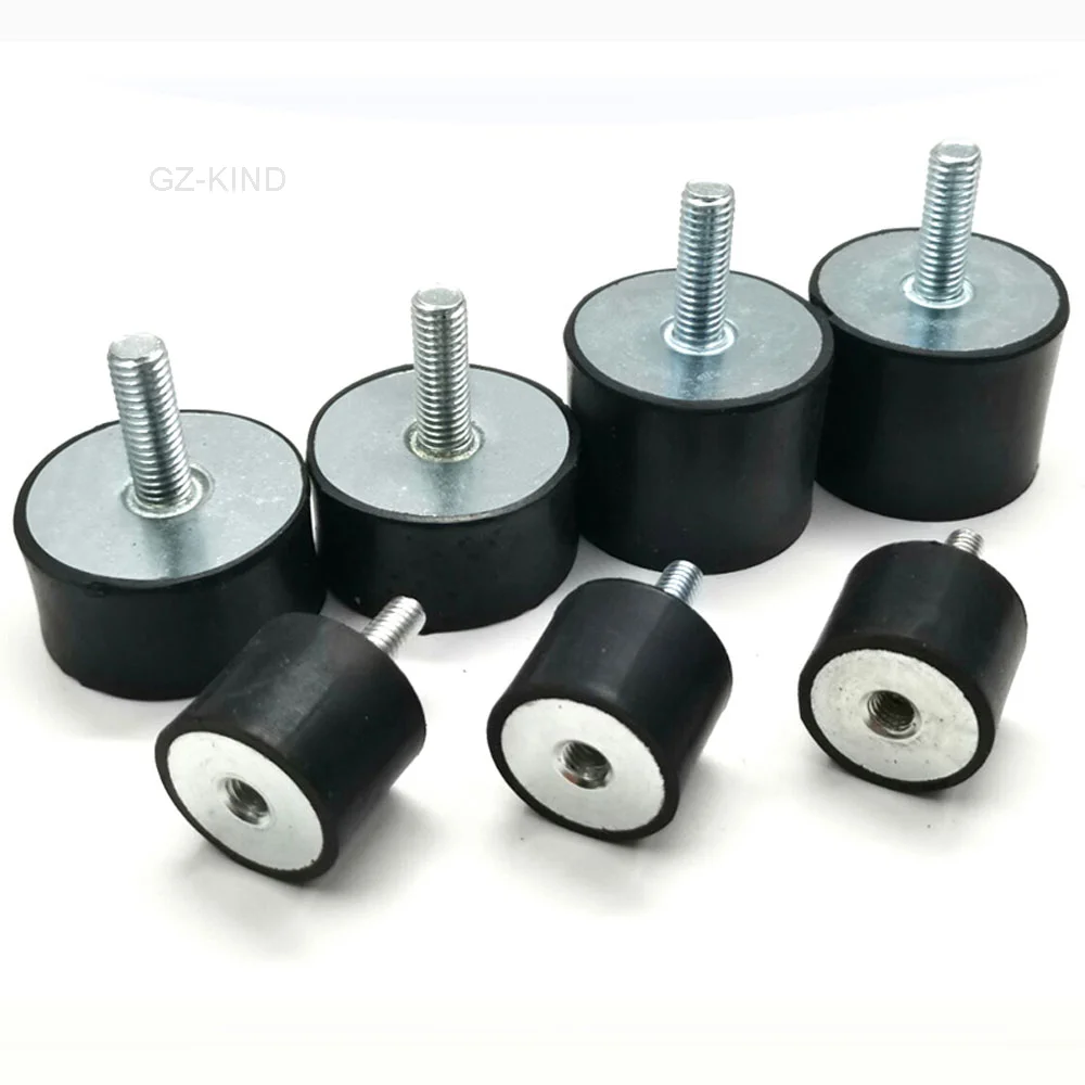 1 pcs M10x28mm M12x37mm Rubber Branch Mounting Dia 40/50/60/70/75/80mm Rubber Metal Anti Vibration Coils Insulator Shock