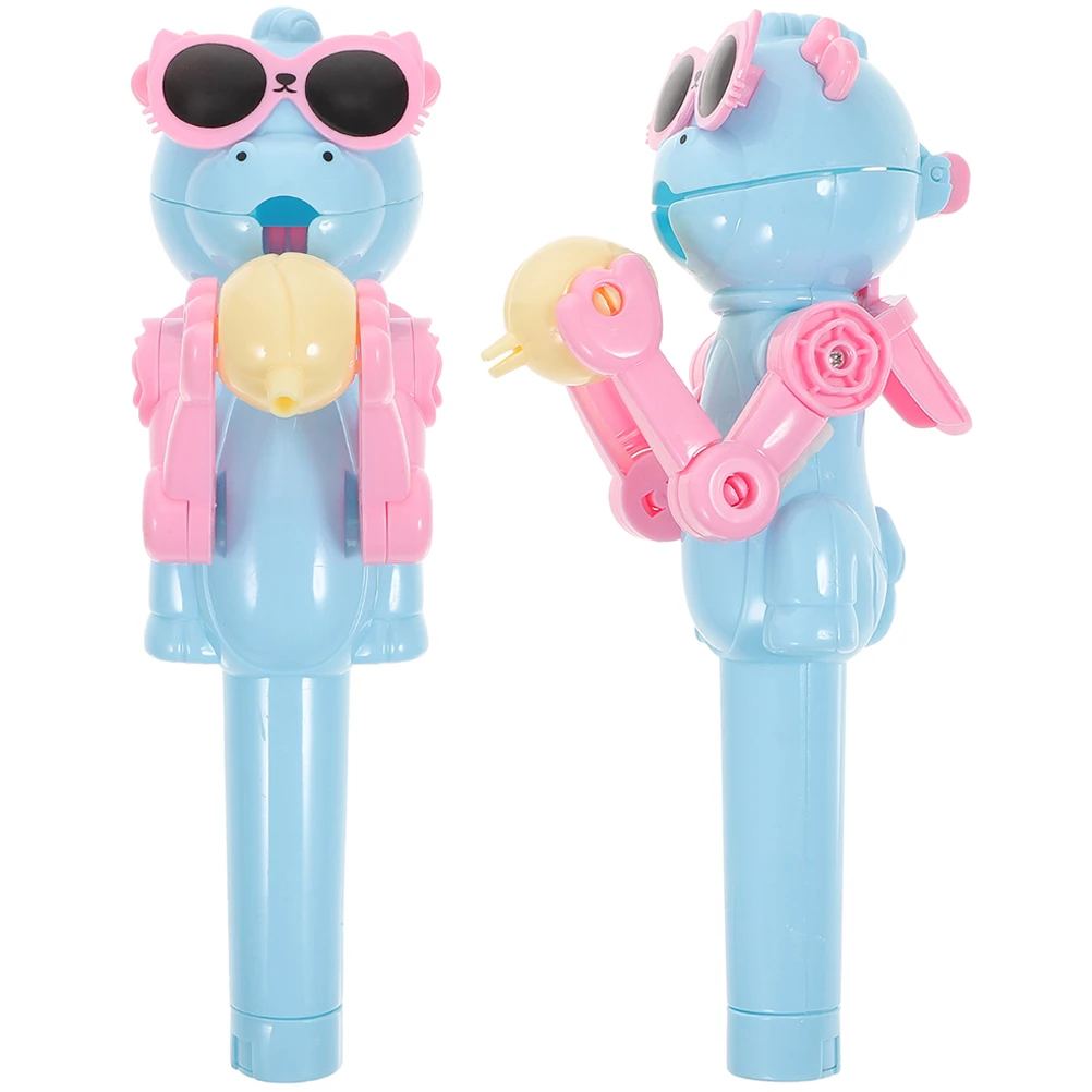 2 Pcs Robot Lollipop Lollypop Candy Toy Lollipops Holder Dinosaur Toys Sucker Holders for Kids