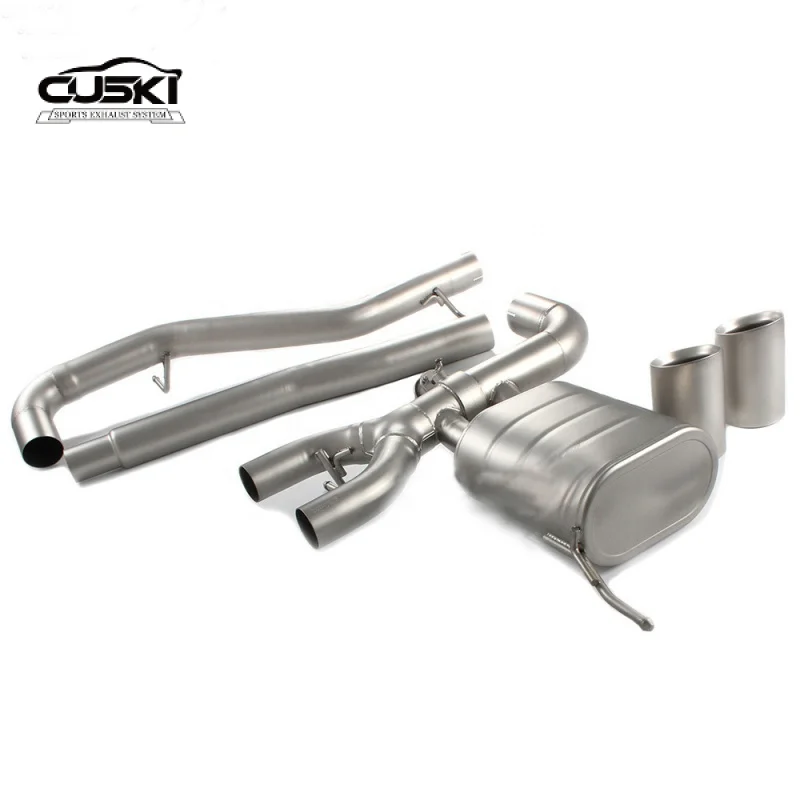 Valve Exhaust Muffler Pipe Catback Exhaust Pipe for Volkswagen Golf 6 R20 2010-2022 Catted Exhaust Pipe in stainless steel