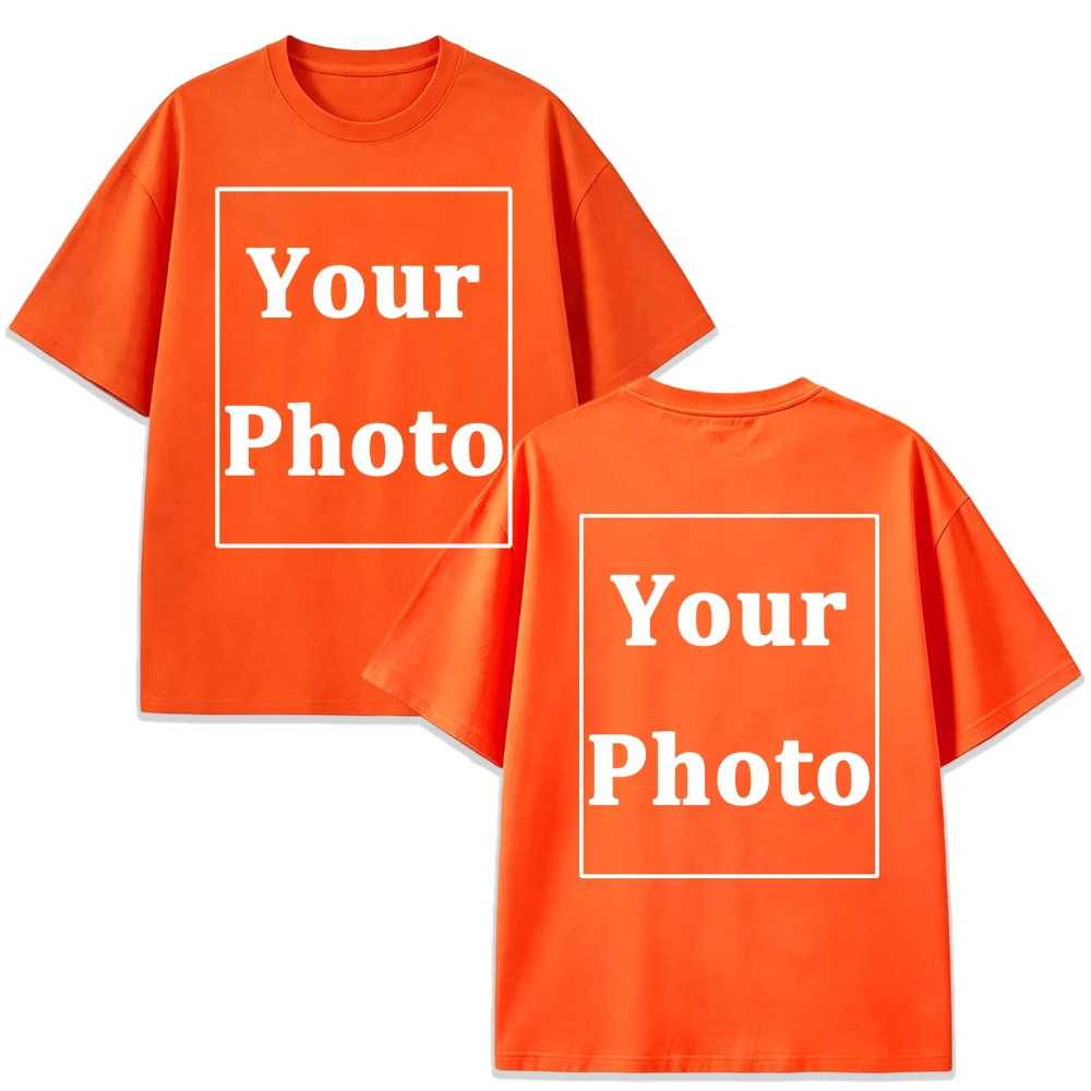 Herren Sommer Team T-Shirt Personalisiertes Design Lässige Weite Basic-Workwear Familien-Sport-Street-Tops Weiche Baumwollkleidung – Detail 13