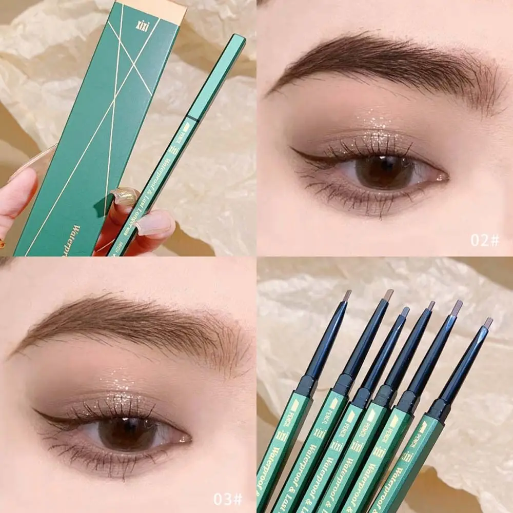 Natürliche Frauen Schönheit Doppelkopf ultra feine Stickerei Werkzeug Augenbrauen Enhancer Make-up-Tool Augenbrauen Stift Augenbrauen stift