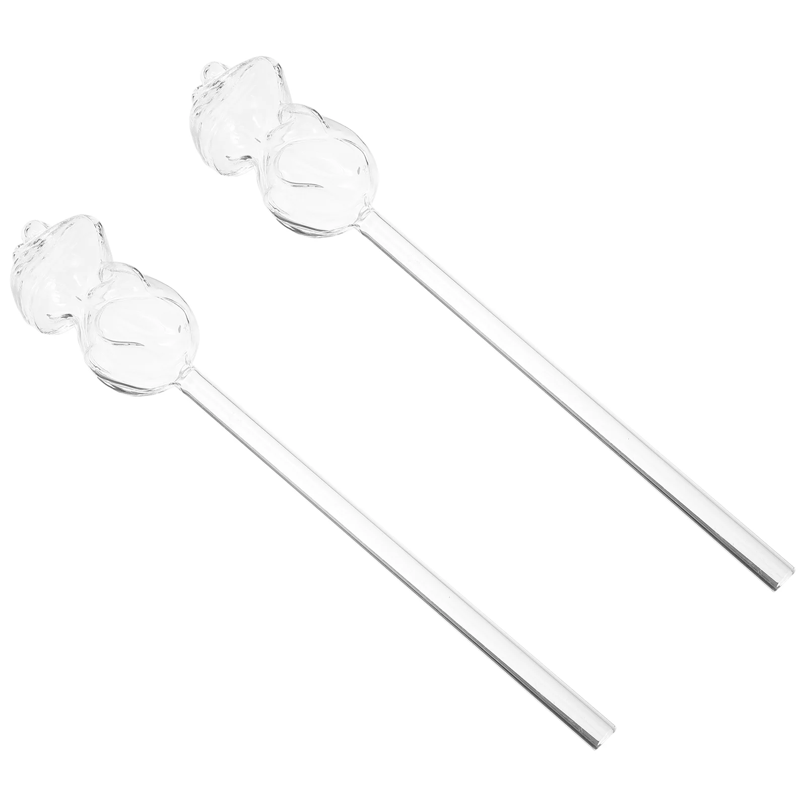 

2 Pcs Automatic Watering Device Pot Glass Globe Hose Plant Globes Self-watering High Borosilicate Plants