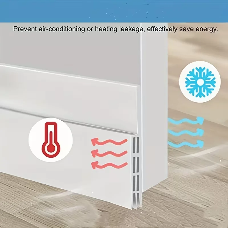 Tira de sellado inferior de puerta, protector de tapón de polvo a prueba de viento, burlete de lluvia, sellador aislante de reducción de ruido, 1 ud.