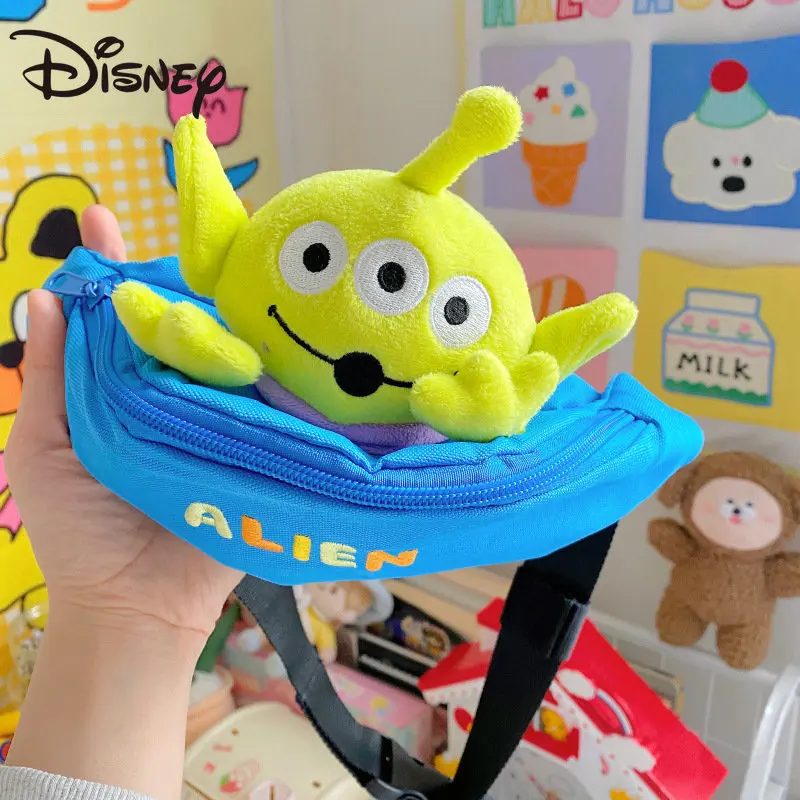 MINISO Disney Cute Three Eyed Baby Mobile Bag women\'s New Cartoon Doll girl\'s Chest Bag Personality marsupio Zero Wallet