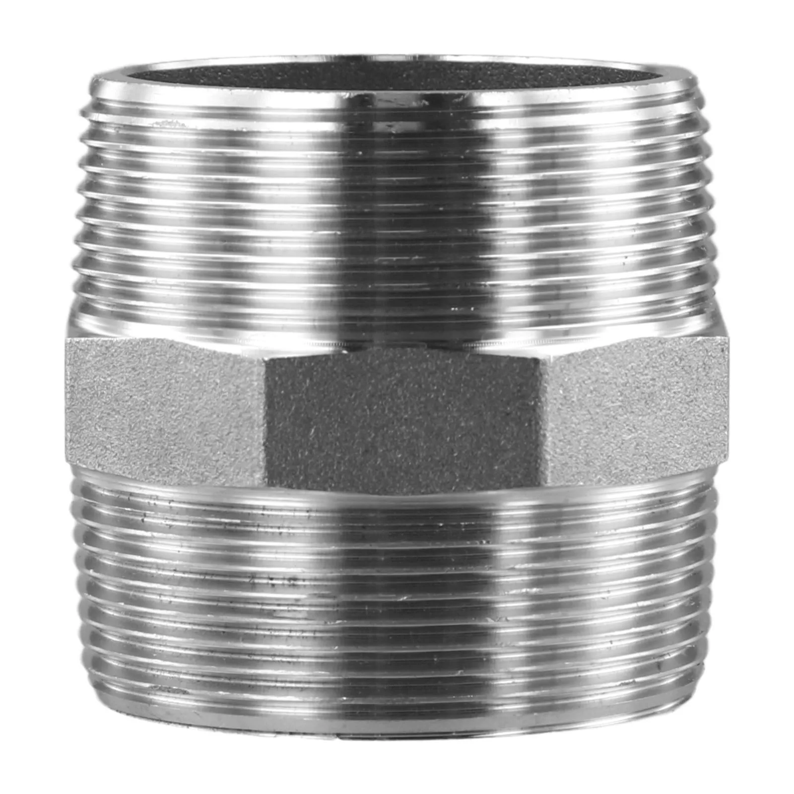 

Прочный встроенный резьбовой фитинг для измерения шестигранных ниппелей длиной двух дюймов с прочными соединениями