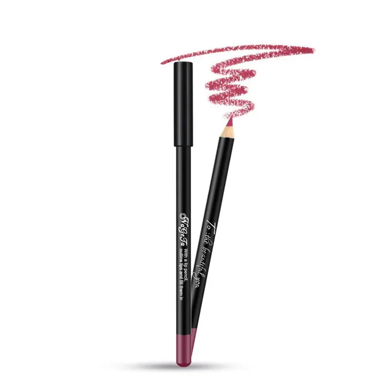 12 cores nude lápis labial fosco batom delineador caneta pigmentos à prova dwaterproof água hidratante fosco lipliner lápis ferramentas de beleza