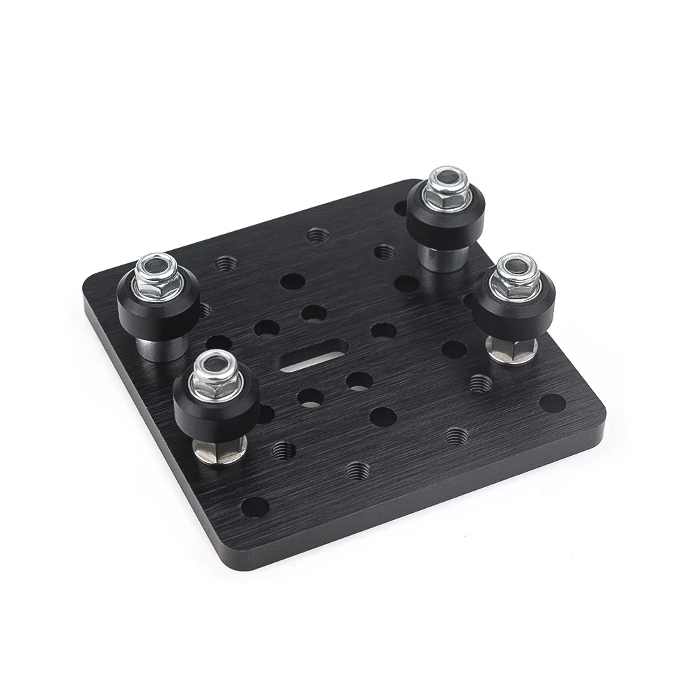 Zestaw płyt portali Openbuilds C-Beam, czarny aluminium z zestawem mini kółek V-Slot do maszyn CNC C-Beam, części do drukarek 3D