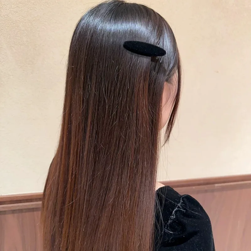 1 Pair Autumn Solid Velvet Hair Clips For Women Delicate Matte Color Duck Bill Clip Suitable for Bangs Simple Fashion Hairpins
