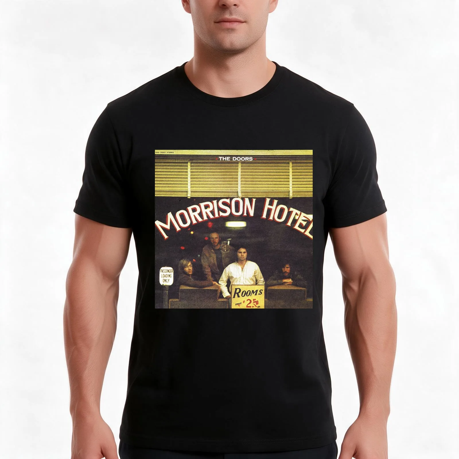 Morrison Hotel (album) T-Shirt, Summer Casual Cotton Tee, Oversized Streetwear Tops, Vintage Graphic Print, Unisex Men Women