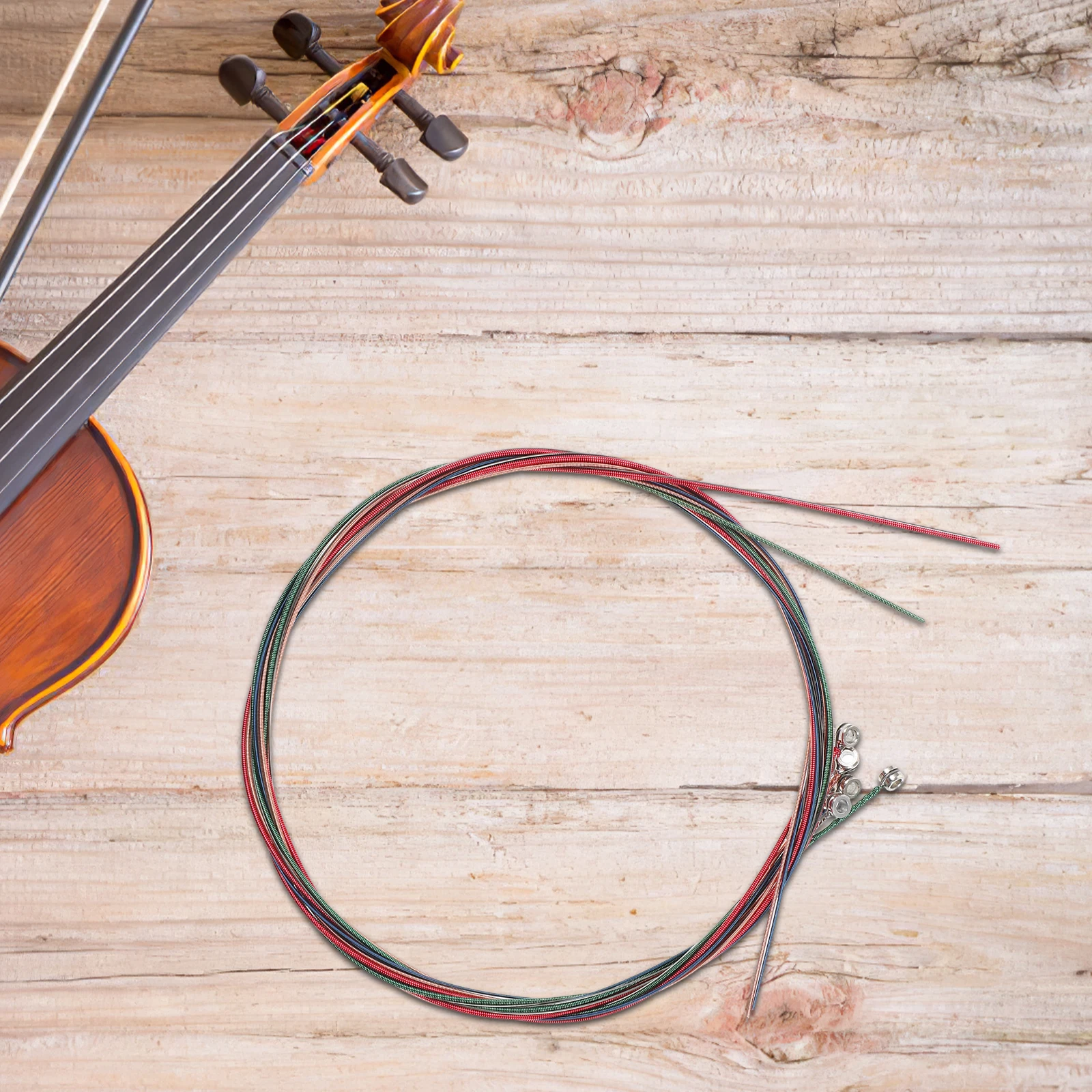 

6 Pcs Colorful Strings Acoustic Guitar Part Parts Copper Accessories for Beginners Accessory
