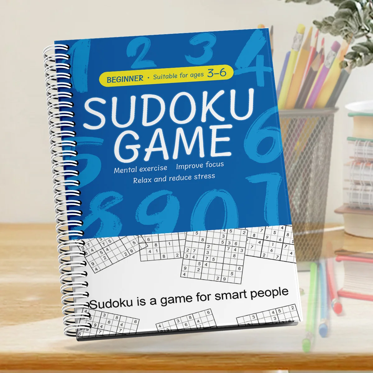 Fun & Educational Kids Sudoku Puzzle Book: Easy to Hard Levels for Children's Brain Training and Logic Skills Development