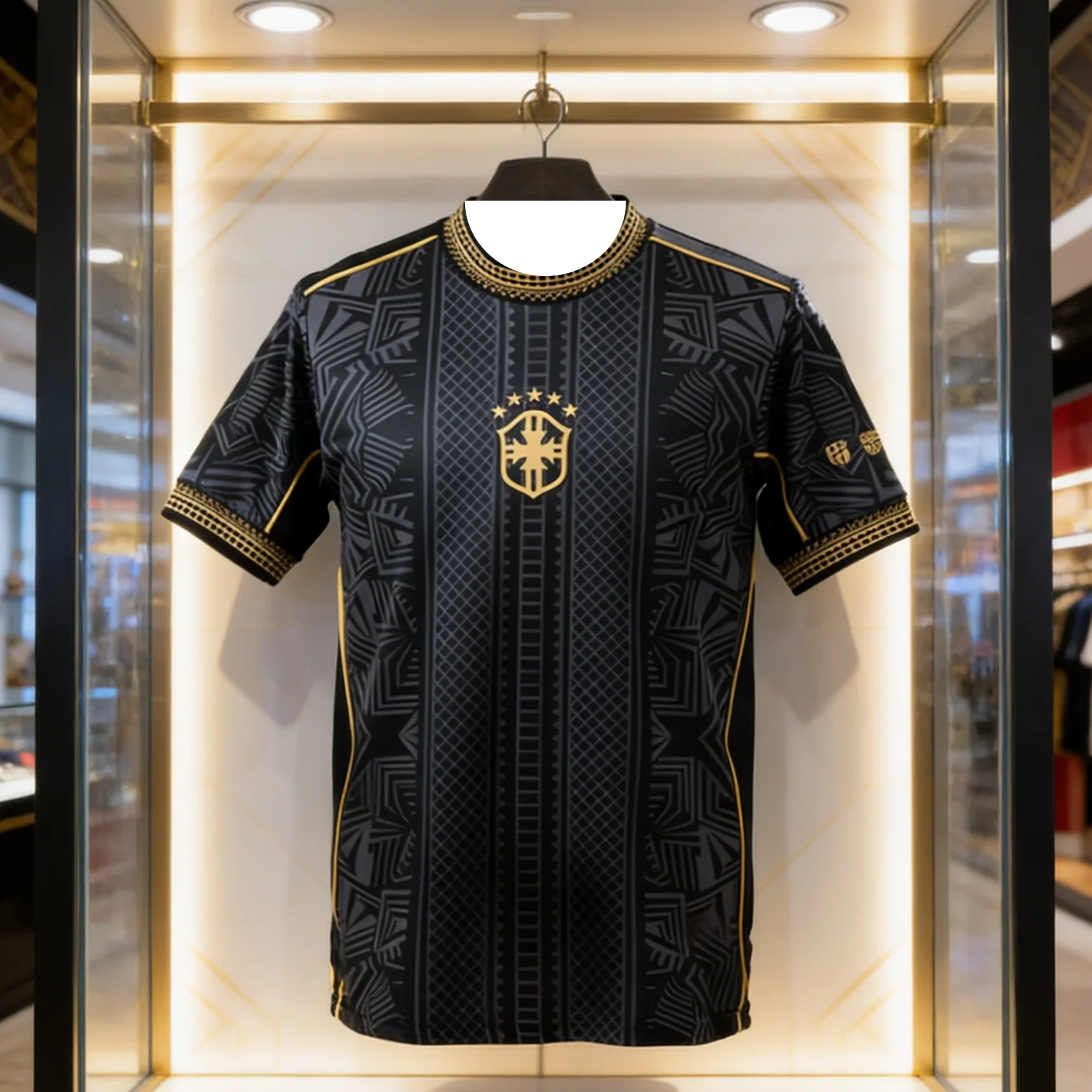 2026 Brasilien Sonderedition Fußballtrikot für Männer und Frauen, atmungsaktiv, schnelltrocknend, leicht und bequem, Familien- und Kindertrikots – Detail 2
