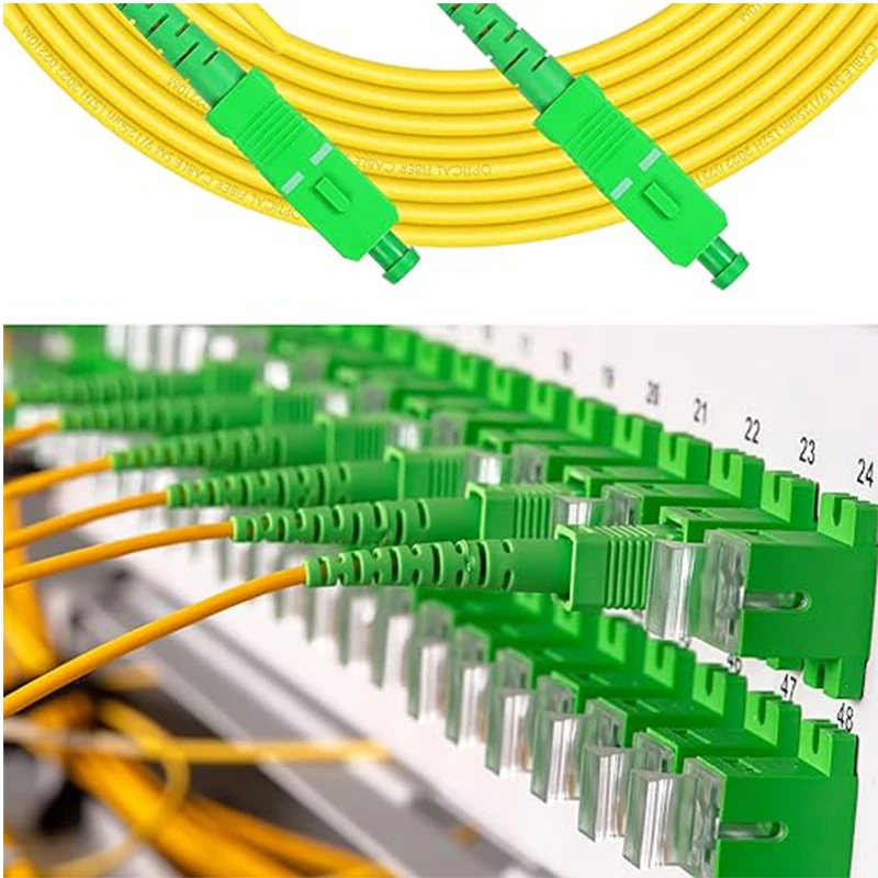 20/50PCS Cheap SC APC G652D Optical Fiber Patch Cord SM Optical Cable 3mm High Quality Fiber Optic Patch Cord