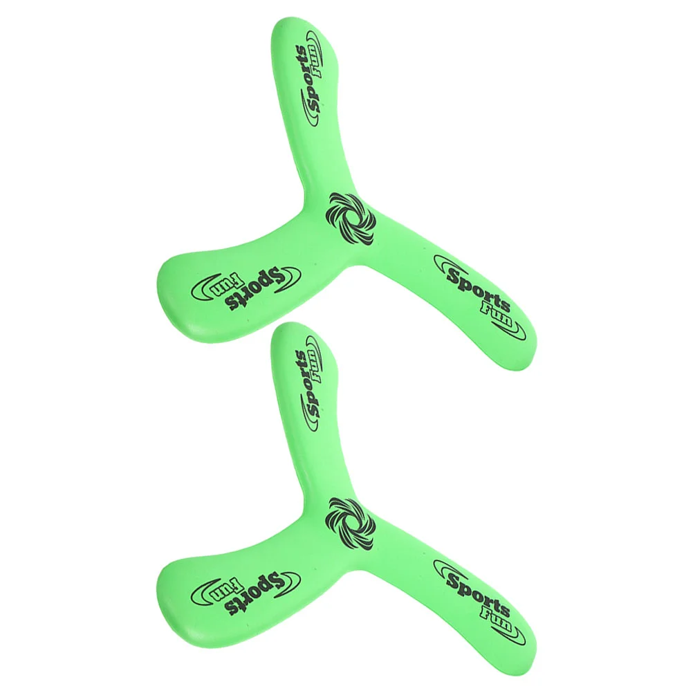 2 Pcs Soft Flying Toys Recreation Interactive Boomerangs for Kids Outdoor Taste Child