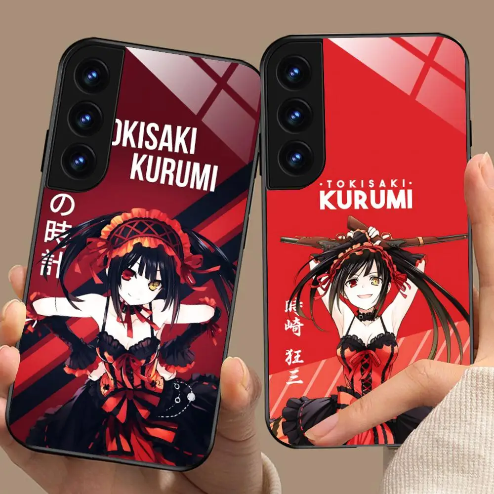 Date a Live Kurumi Tokisaki Phone Case for Samsung Galaxy S26 S25 S24 S23 S22 S21 S20 Note20 Plus FE Ultra Glass Colorful Cover