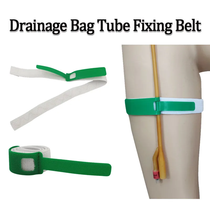 Urine Catheter Holder Adjustable External Holder Silicone Non-Slip Gaiters Drainage Bag Tube Fixing Belt