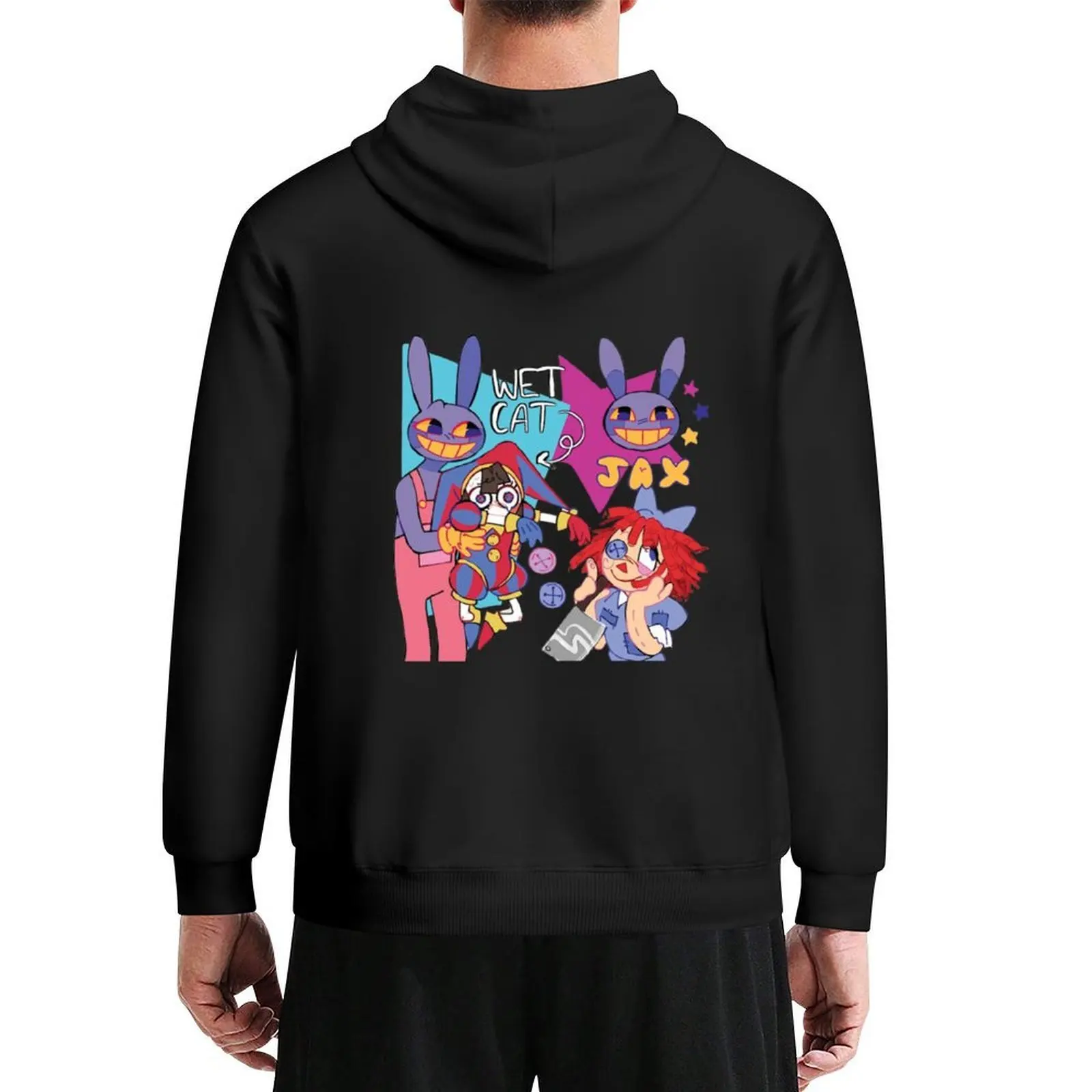 

the incredible digital circus tv show, Hoodie men's coat men's sweat-shirt anime clothes mens clothing japanese hoodie