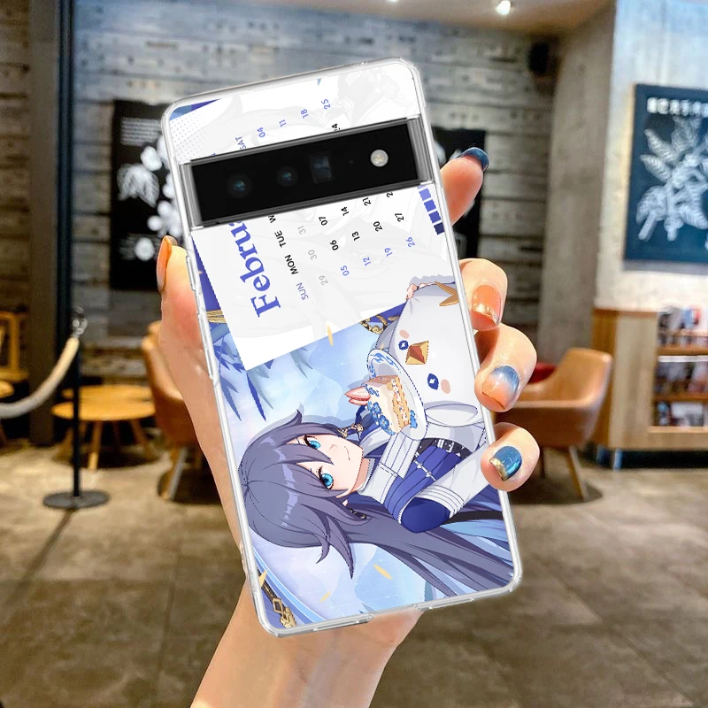 Honkai Impact 3rd Anime Game For Google Pixel 8 7 6 Pro 6A 5 4 5A 4A 3A XL 5G Phone Case Shockproof TPU Transparent Cover Fundas