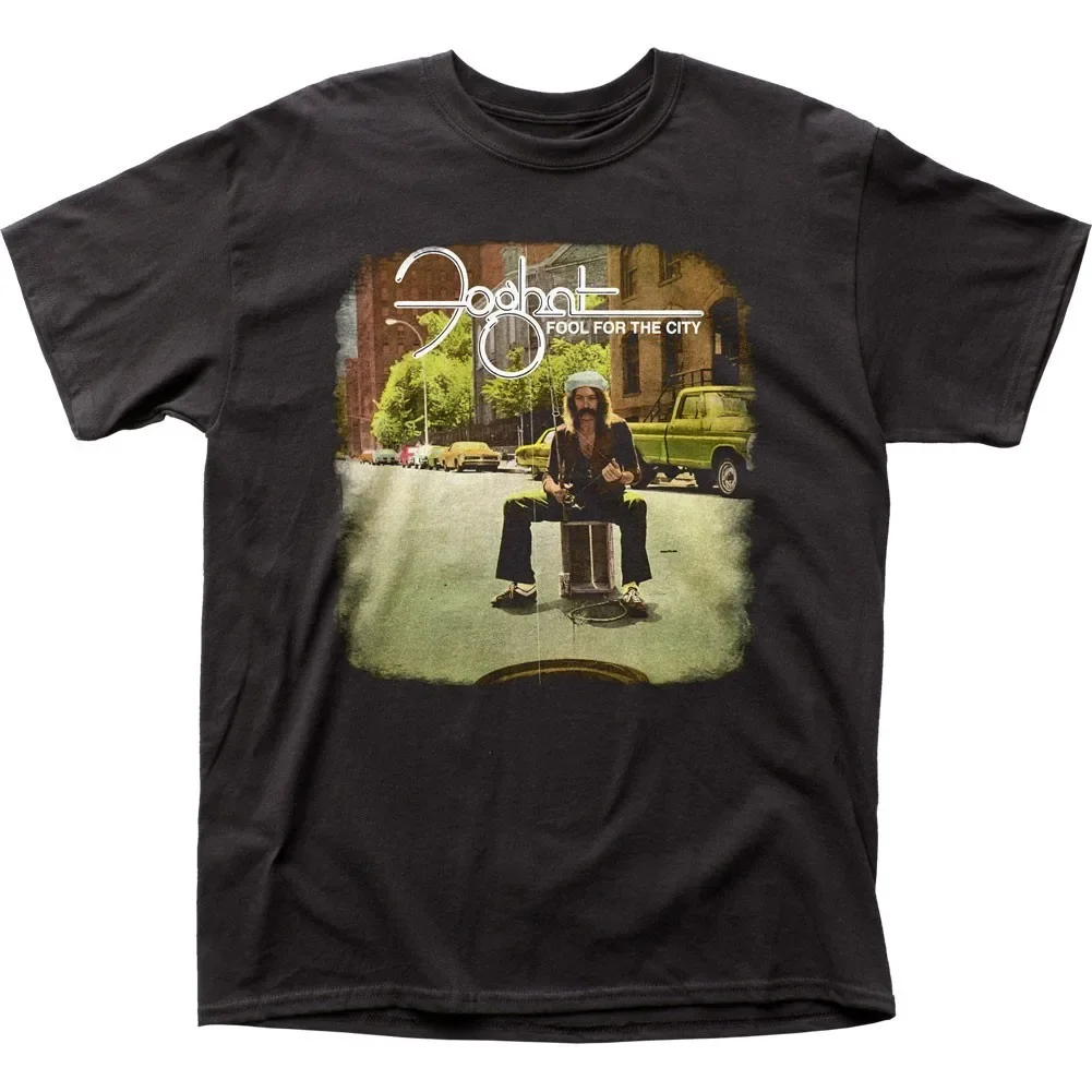 Foghat Fool for The City Mens T Shirt Music Classic Rock Band Tee New Black