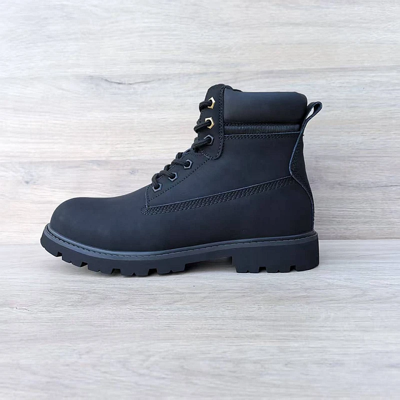 

Редкие ботинки из воловьей кожи, мужские универсальные повседневные ботинки Briti Sle для улицы с высоким берцем, большие теплые рабочие ботинки Head oes из натуральной кожи