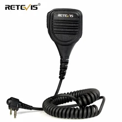 Retevis 2Pin M Plug Walkie Talkie Speaker Microphone Side PTT For Motorola GP68/GP88/GP300/GP2000/CT150/P040 DEP450 EP450