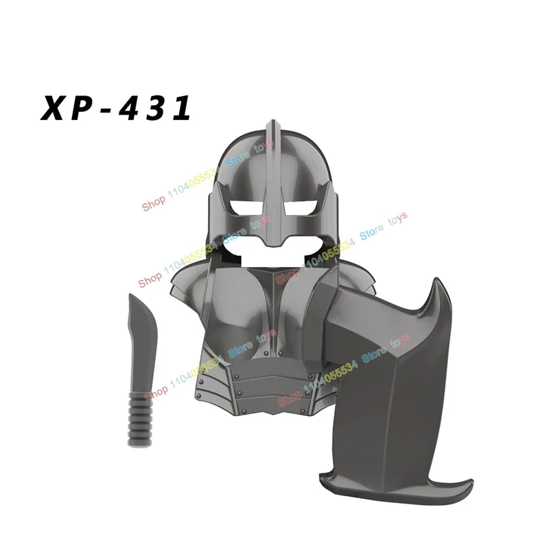 

Medieval Orcs Army Action Figures Armor Knights Models Guard Warrior Soldier Archer Building Blocks Kids for Toys Gifts KT1056
