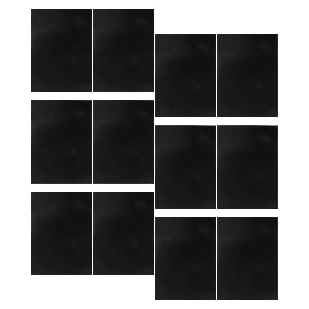 

12 Sheets Blackboard Stickers Dry Erase Sheet Reusable Writing Surface for Classroom Home Office Wall Door Fridge Decorative