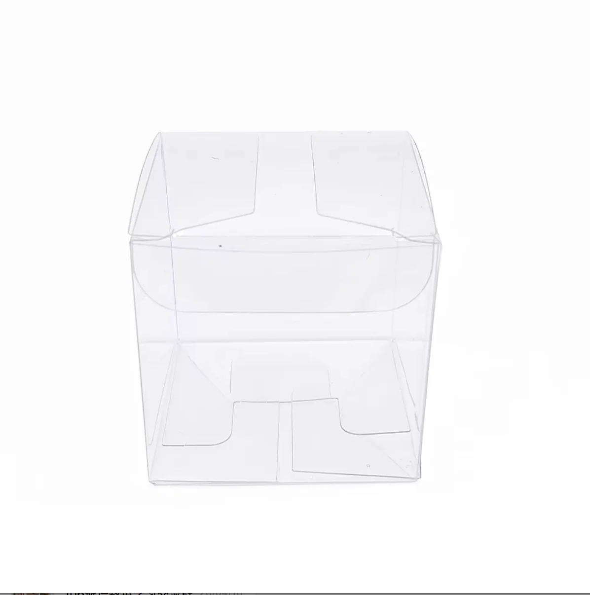 50Pieces/lot Clear Square Wedding Favor Gift Box PVC Transparent Party Candy Bags Chocolate Boxes 5x5x5cm caja de dulces