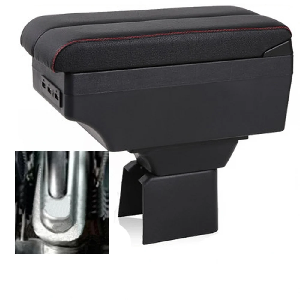 

For Ford Fusion Armrest Box Retrofit Parts Center Console Special Storage Space Car Elbow Rest with USB Cup Holder