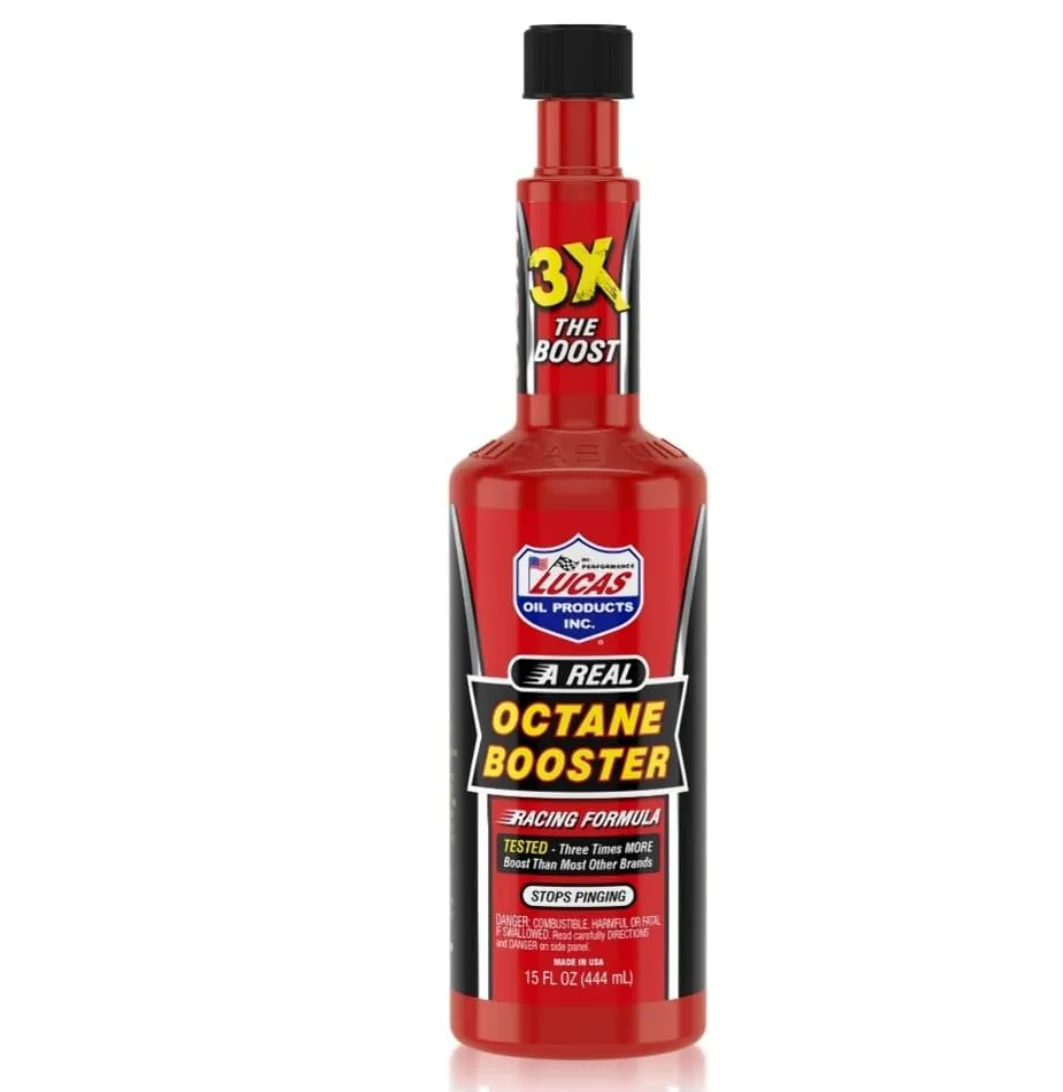 Lucas Oil 10026 12-Piece/Case 15 oz. Bottle Octane Booster Fuel Treatment Fluid