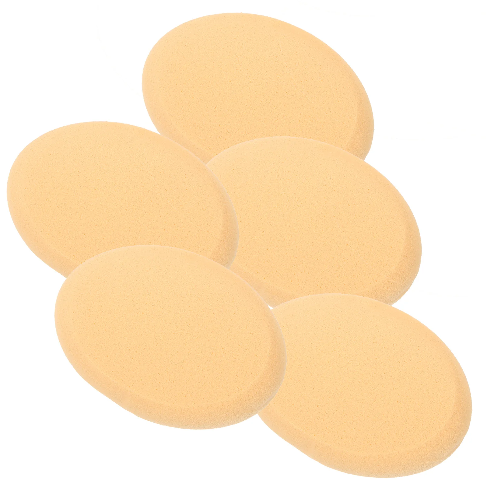 5Pcs Cream Powder Puff Oval Makeup Supple Makeup Tool for Loose Powder Foundation Simple Puff