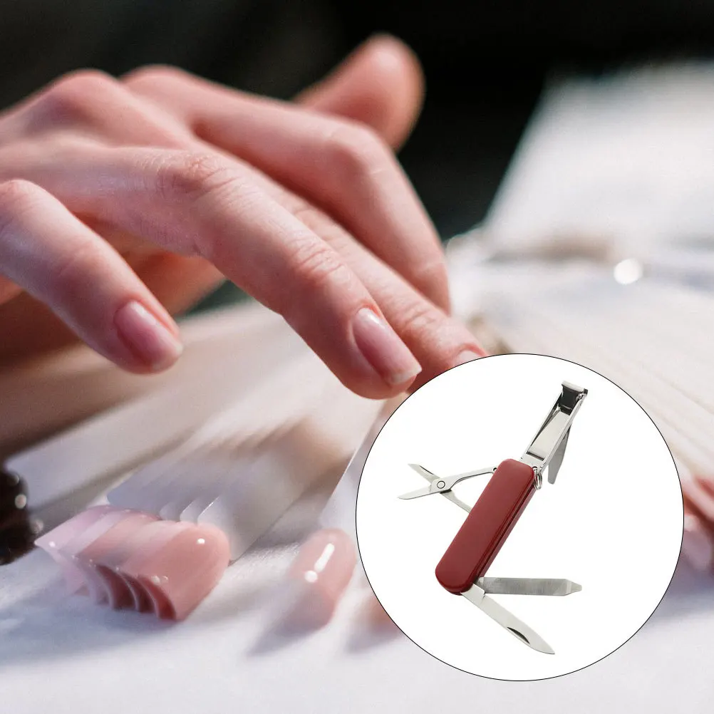 

Multi-Function Stainless Steel Nail Clippers Portable Manicure Tools with Nail Scissors File Clipper Cutter Trimmer for Daily