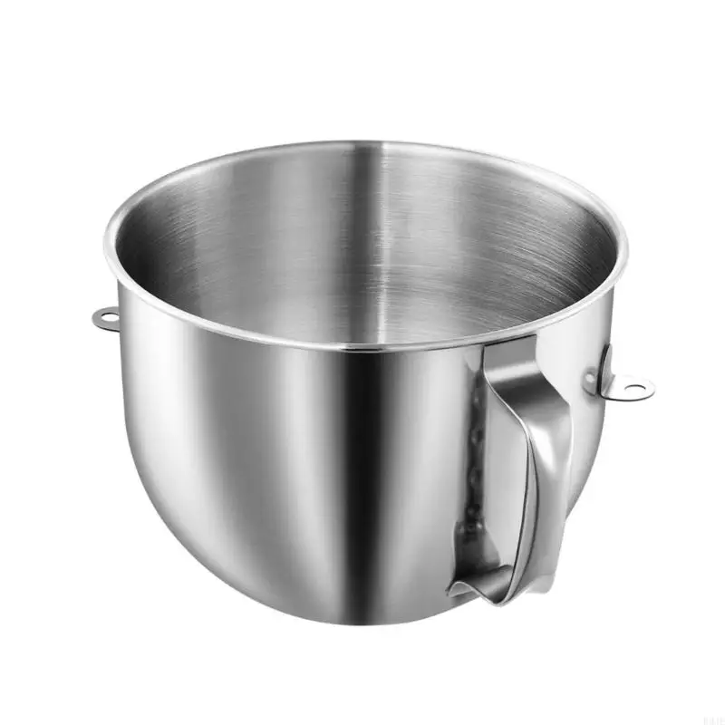 

R9JE Mixer Stainless Steel Bowl Mixer Accessories Mixer Mixing Bowl Dishwasher Safe Stainless Steel Texture for Mixer