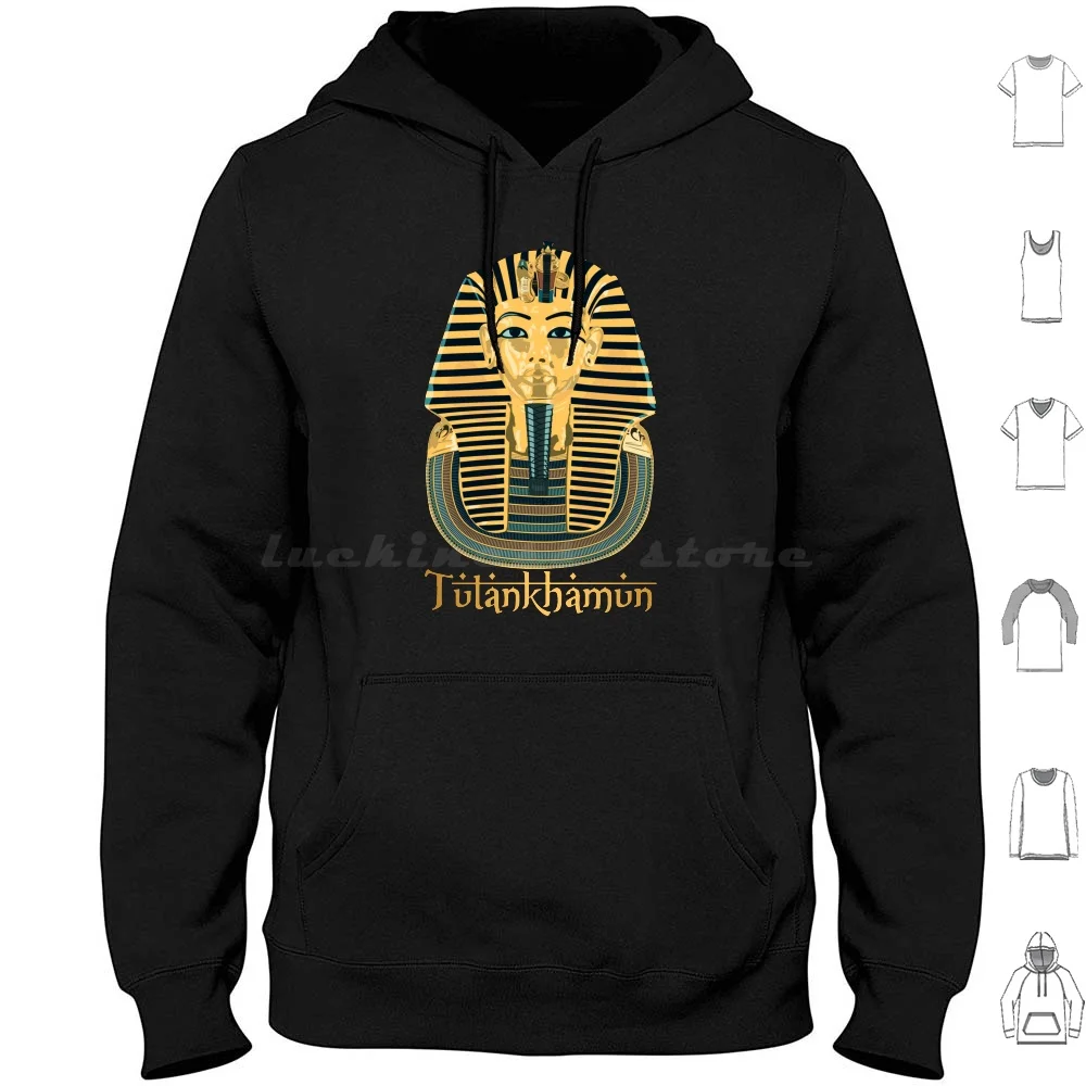 King Tut-Tutankhamun Hoodies Long Sleeve Tutankhamun King Tut Tut Egyptian Egypt Death Happystore66