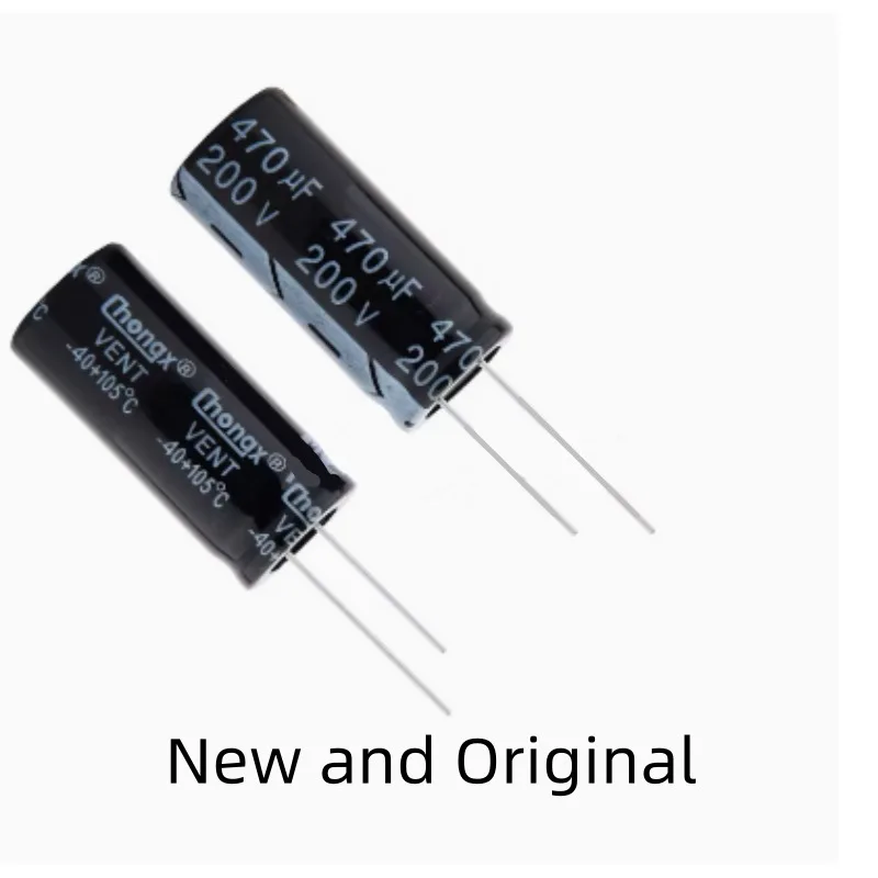 

Long life direct insertion electrolytic capacitor 470UF 200V 18X40