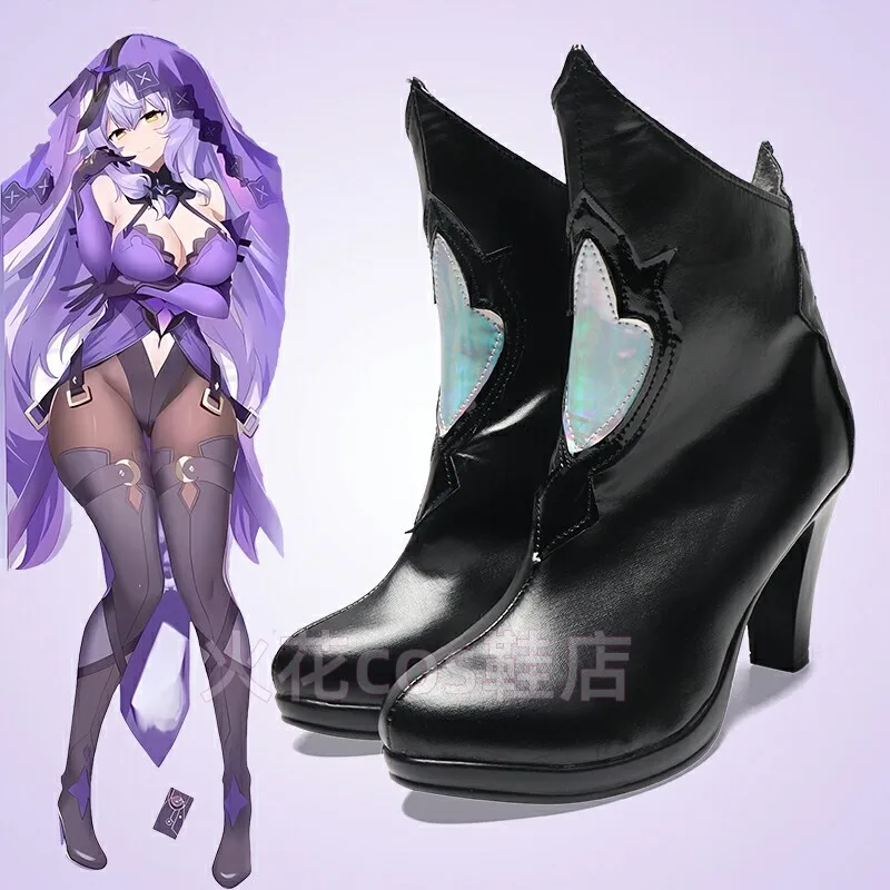 zapatos-de-cosplay-de-anime-honkai-star-rail-black-swan-botas-cortas-de-cuero-pu-con-tacones-altos-negros-para-halloween-y-carnaval