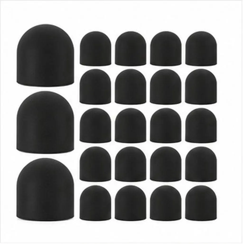 50pcs Silicone Stylus Tips for Touch Screen Pens – Compatible with iPhone & Tablets, Precision Replacement Refills