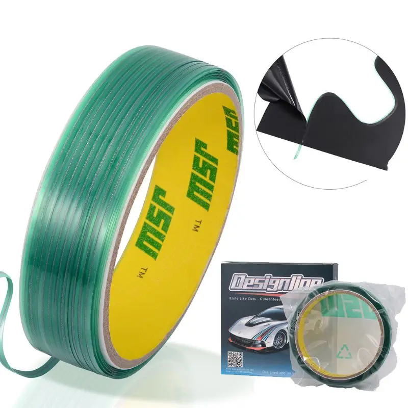 50M Knifeless Cutting Line Tape Film Sticker Squeegee Wrap Tool Flexible Dropship