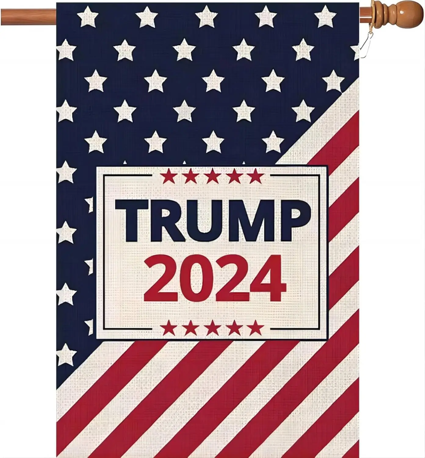 Donald Trump 2024 Garden Flags,Make America Great Again President Trump Yard Flag Decorations For Outside 28x40 Double Sided