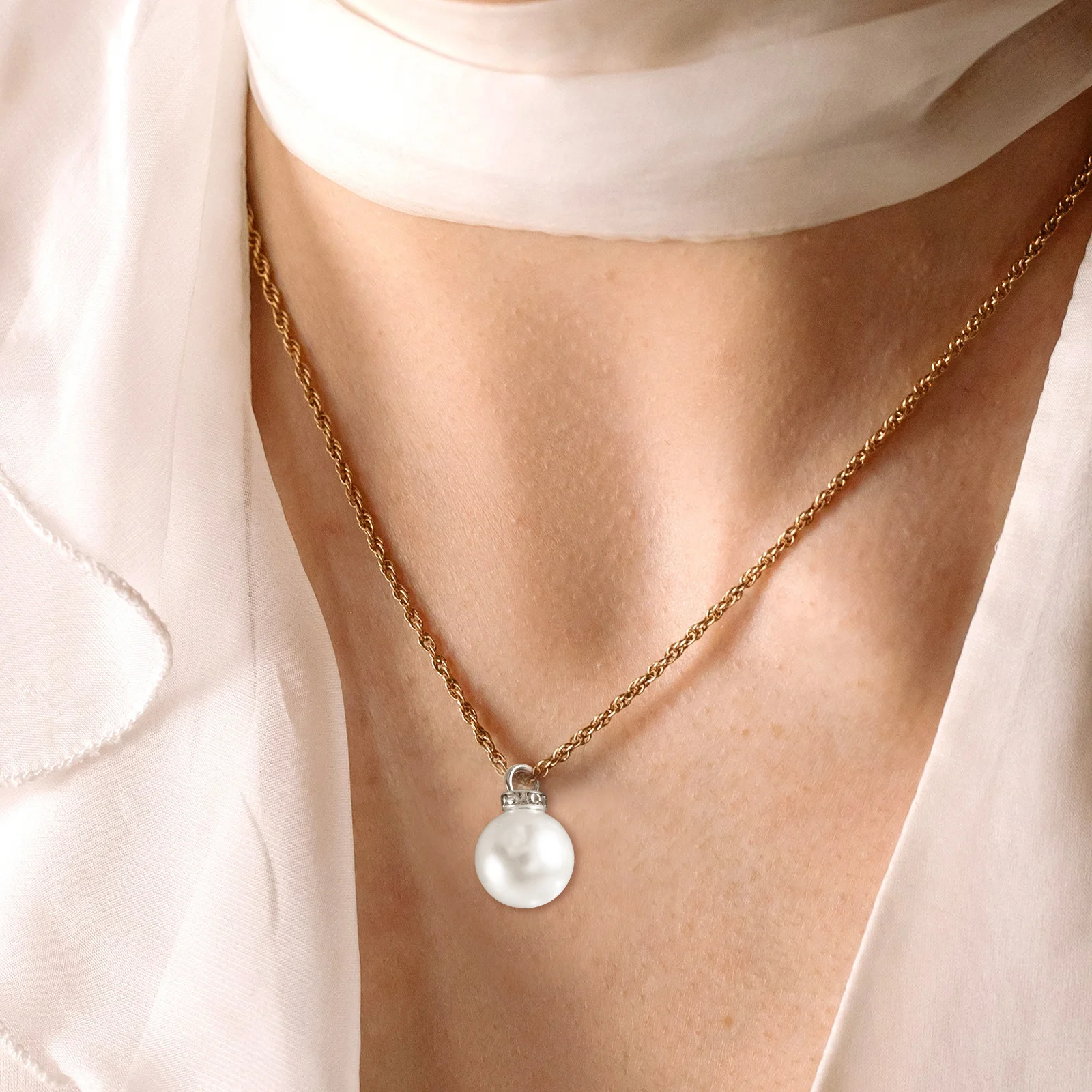 50 قطعة نقطة الحفر اللؤلؤ قلادة جالبة للحظ DIY بها بنفسك صنع المجوهرات النتائج ل أقراط أساور سلاسل المفاتيح الهدايا ديكور السحر