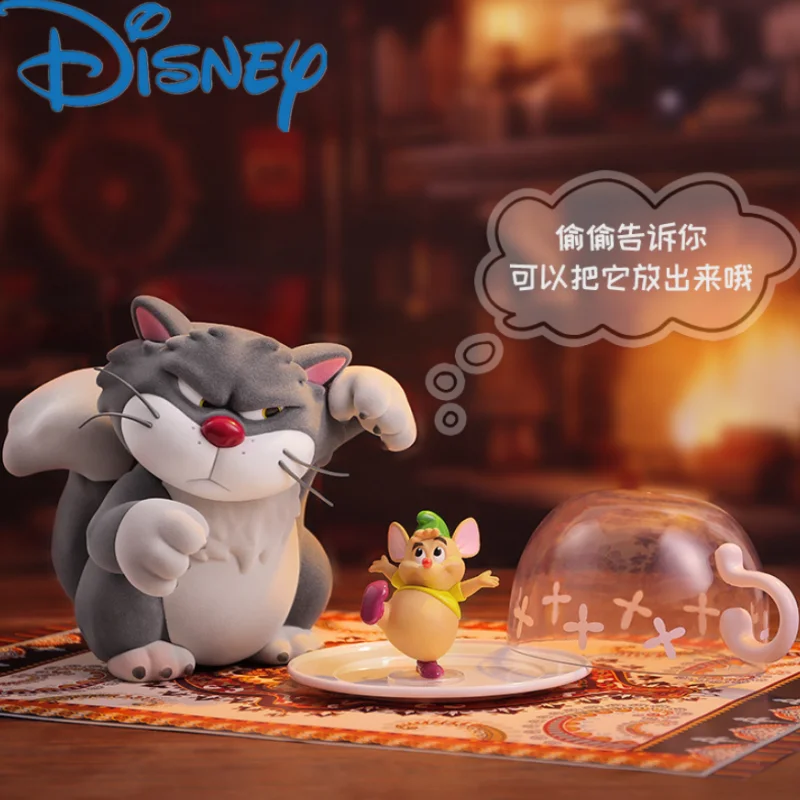 New Disney Lucifer Cat Kawaii Doll Toy Anime Cartoon Pvc Creative Cute Model Ornament Proud Moment Series Handmade Toys Gifts