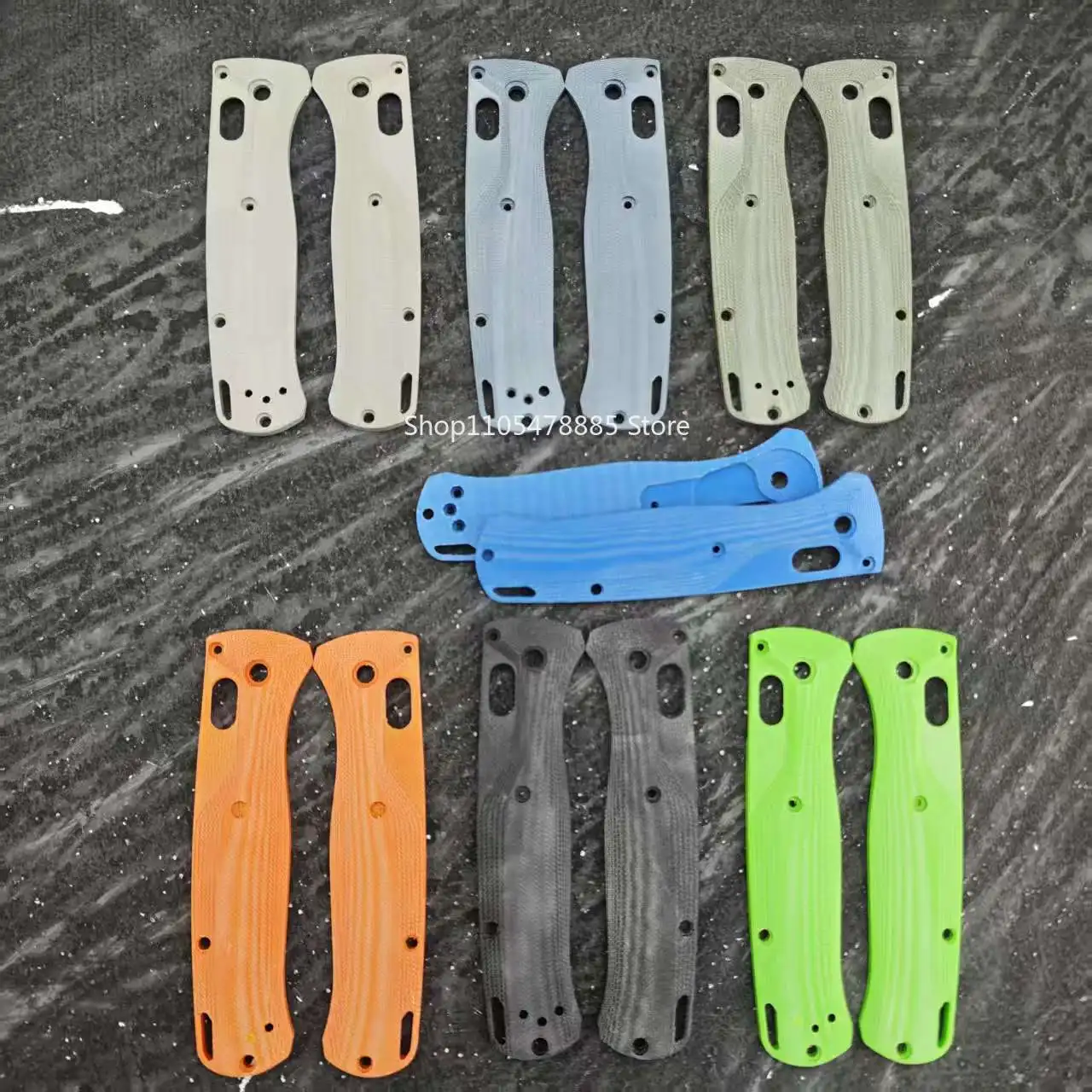 9 Colors 1 Pair BM 535 G10 Knife Scales Handle Patches DIY Making Accessories Parts  Non-slip Grips Patch
