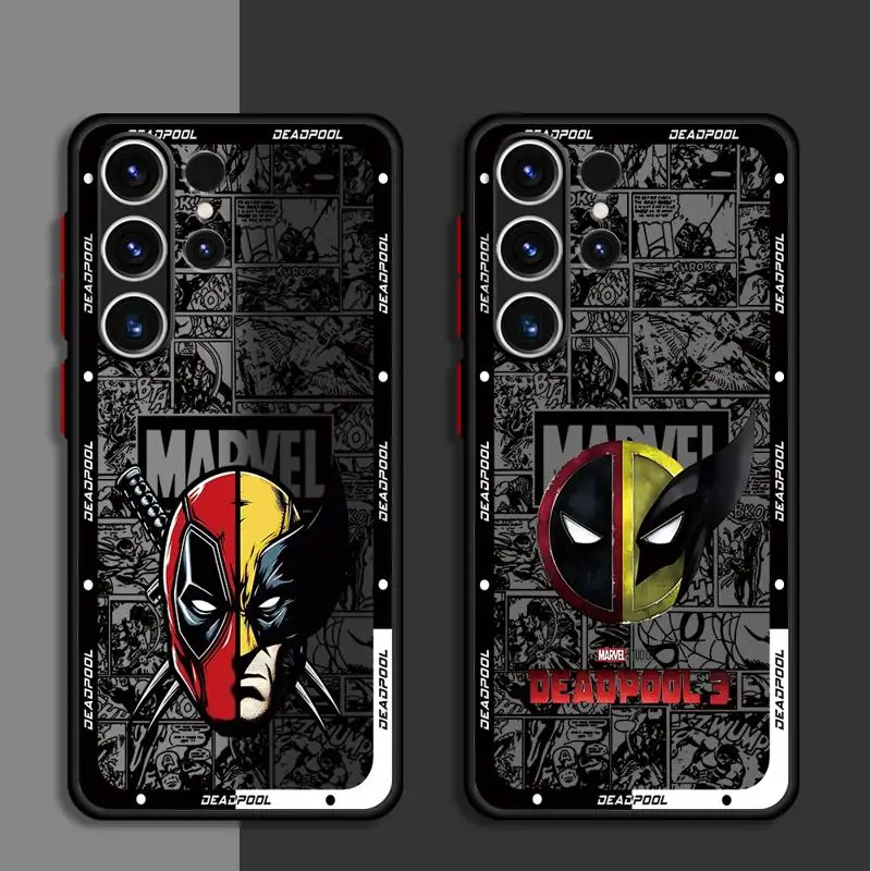 phone cases for Samsung Galaxy S23 Ultra case S20 9 S24 S21 FE Note20 S10 S22 10 Luxury Cover funda Wolverine Deadpool Brothers