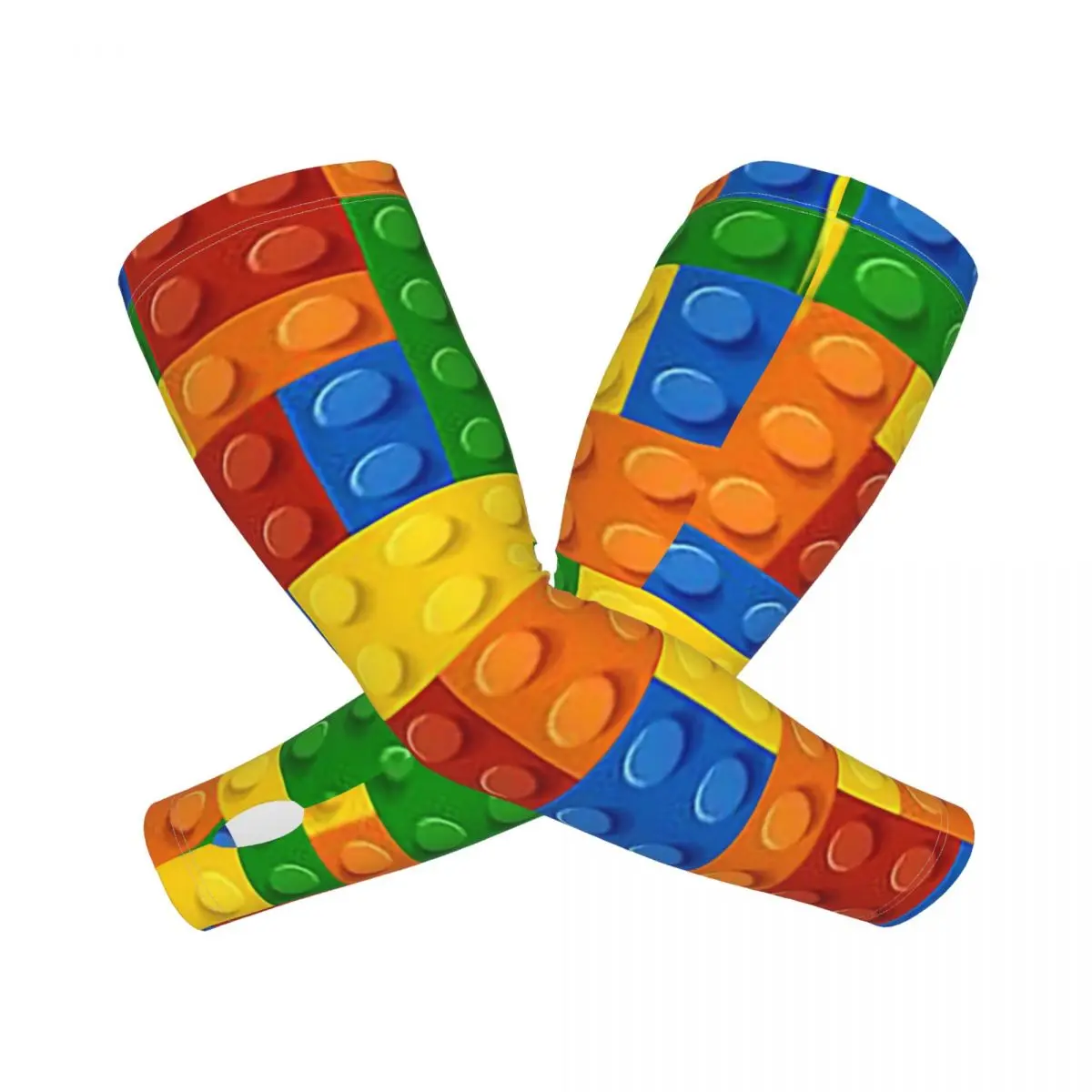 

Строительные блоки, строительный кирпич, уличные нарукавники, защита от солнца и ультрафиолета, летние ледяные шелковые велосипедные татуировки, рукава