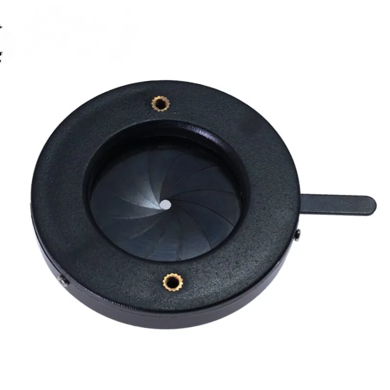 Adjustable aperture, variable stop, manual aperture module, camera lens modification accessories