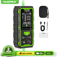 Huepr Dual Green Laser Rangefinder 60M/120M/100M/200M Laser Meter With High Accuracy And LCD Display Laser Distance Measure Tool