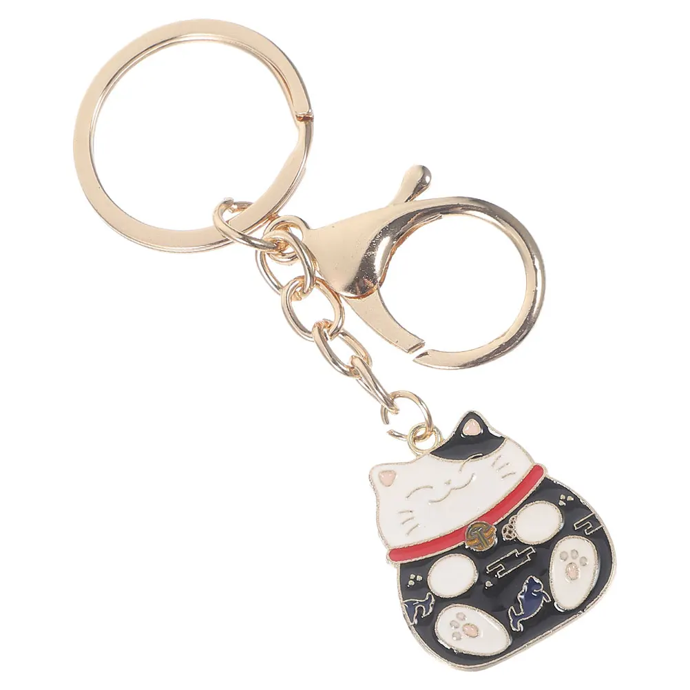 

Keychain Japanese Fortune Style Decorative Pendant for Women Zinc Alloy Cute Cat Keychains Gifts Bag Charms